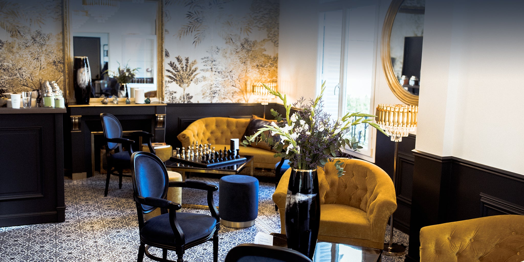 salon Villa Victoria hotel à ouistreham